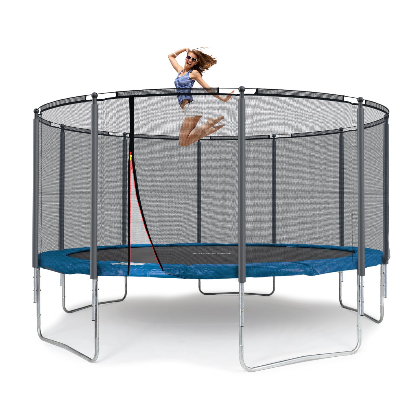 Klassik Trampolin Ø 430 cm (blau, bis 160 kg)_1