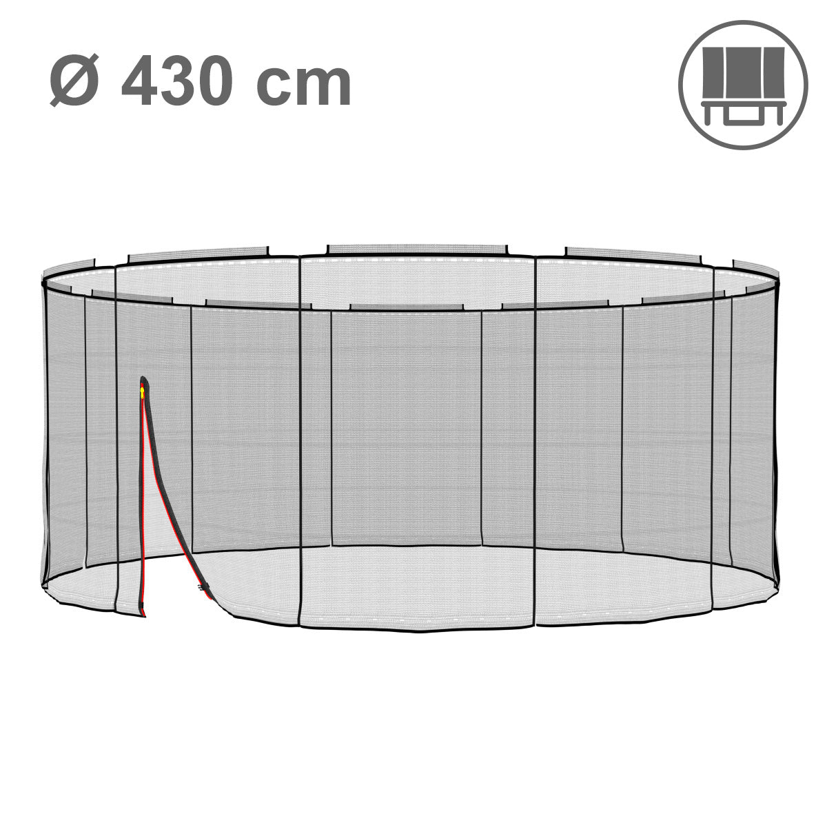 430cm Deluxe Ersatznetz, außen, 12 Pfosten_1