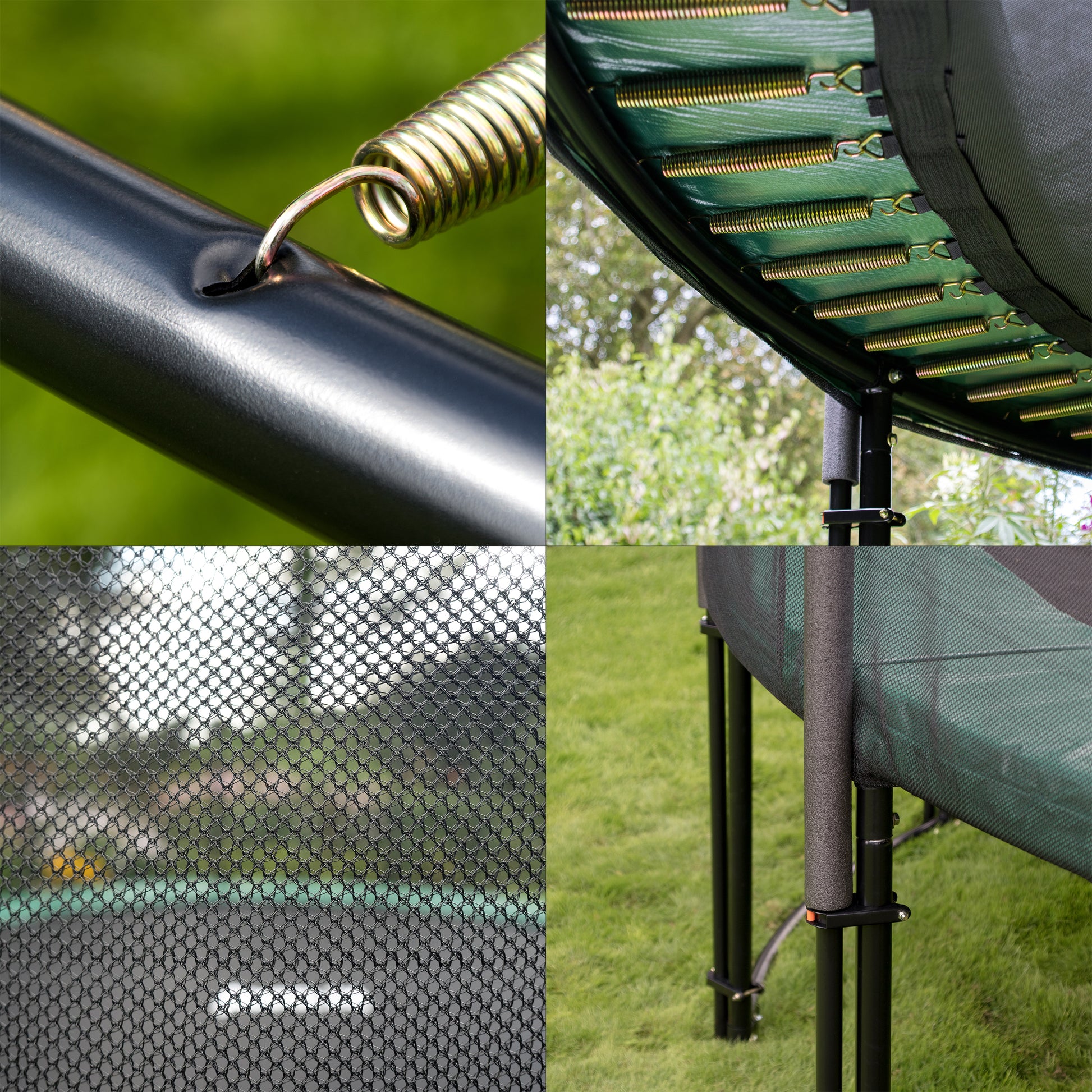 Deluxe Trampolin Ø 305 cm (Netz außen, grün, bis 150 kg)_6