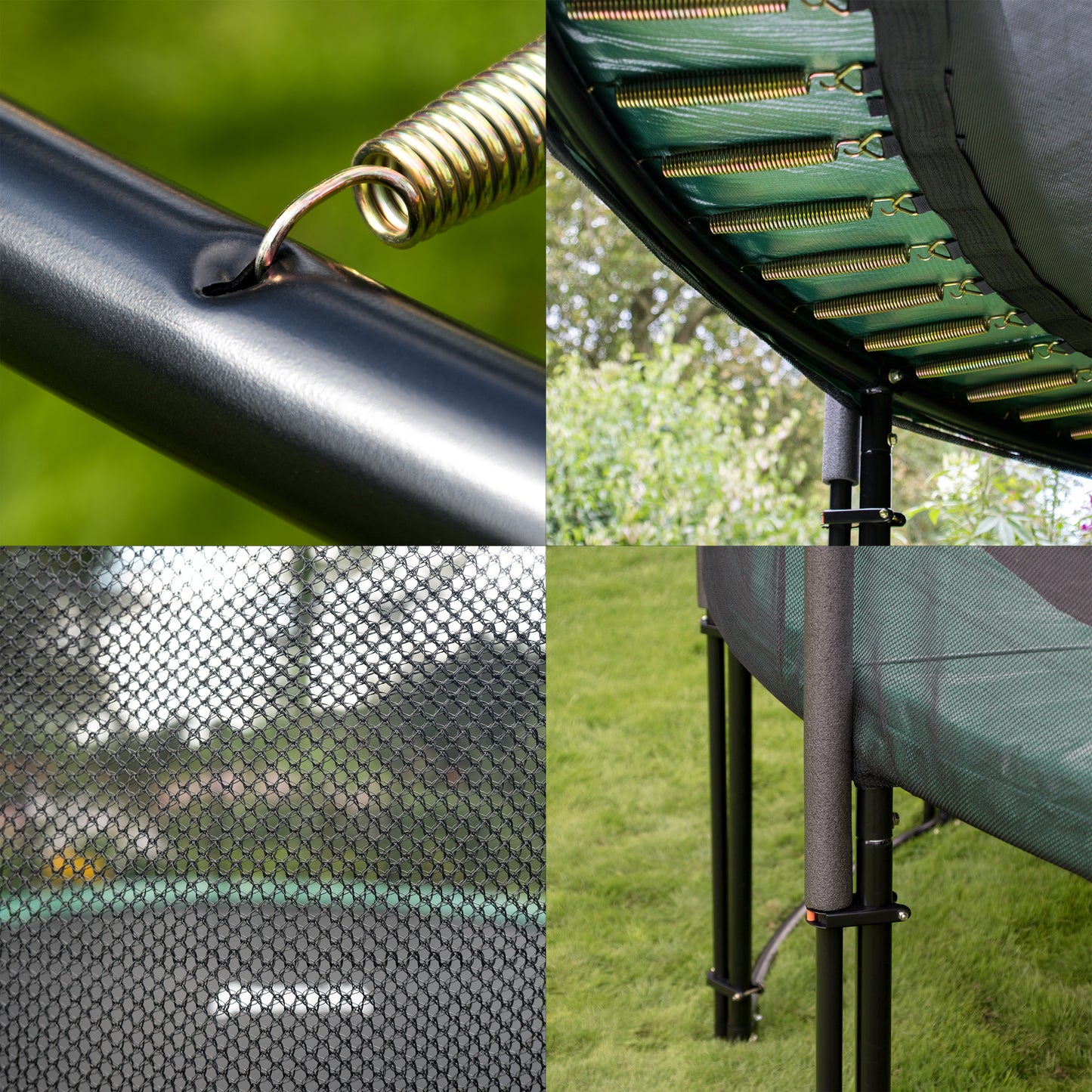 Deluxe Trampolin Ø 366 cm (Netz außen, grün, bis 160 kg)_4